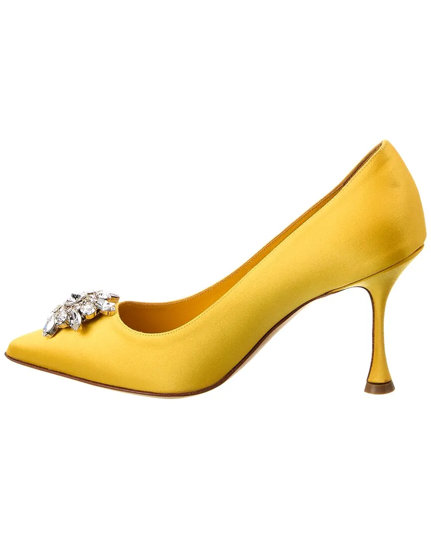 Manolo Blahnik Cassina 90 Satin Pump Shoes_Manolo-Blahnik