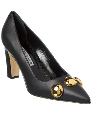 Manolo Blahnik Chappa 90 Leather Pump Shoes_Manolo-Blahnik