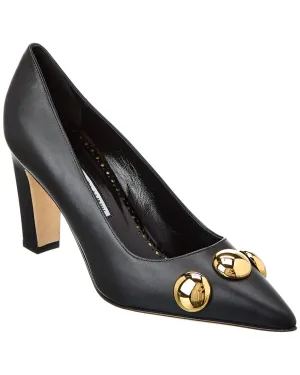 Manolo Blahnik Chappa 90 Leather Pump Shoes_Manolo-Blahnik