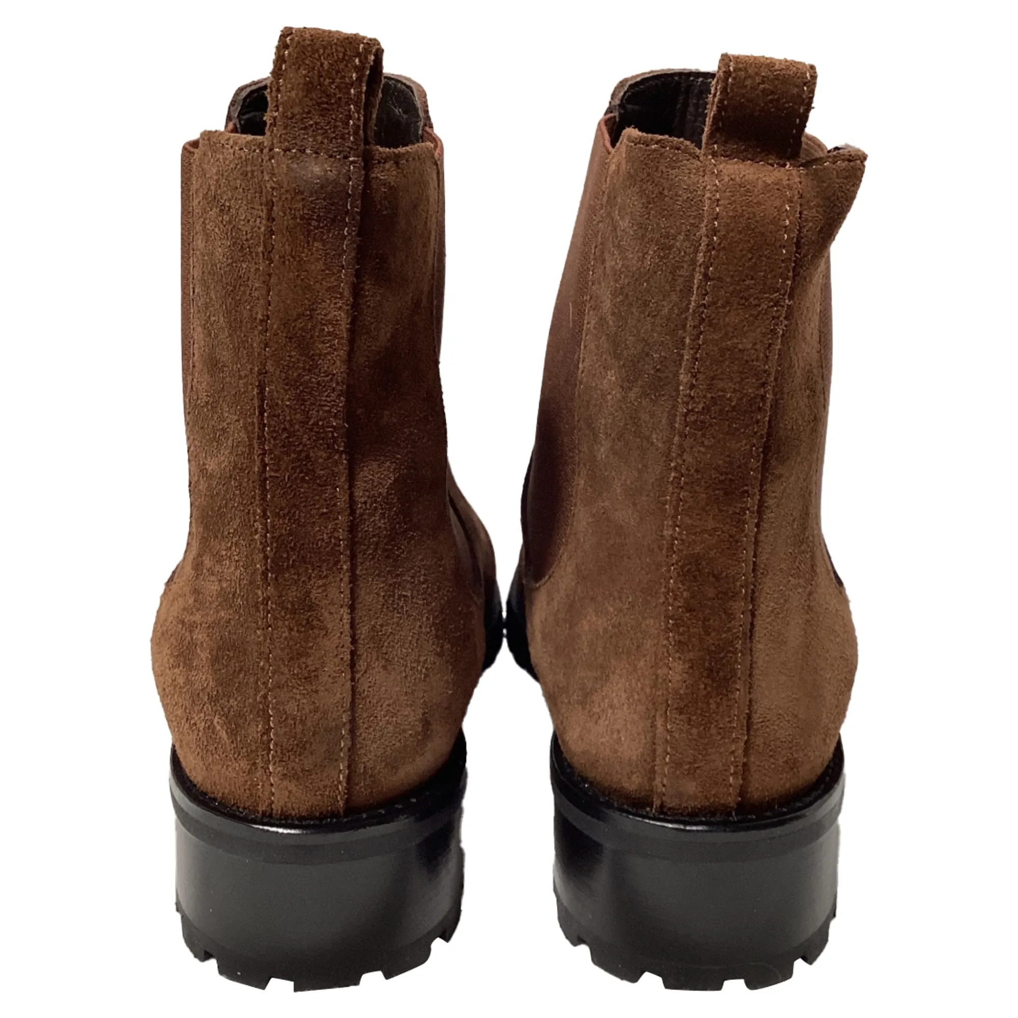 Manolo Blahnik Chelata Chelsea Boots in Brown Suede Shoes_Manolo-Blahnik