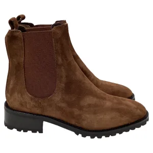 Manolo Blahnik Chelata Chelsea Boots in Brown Suede Shoes_Manolo-Blahnik