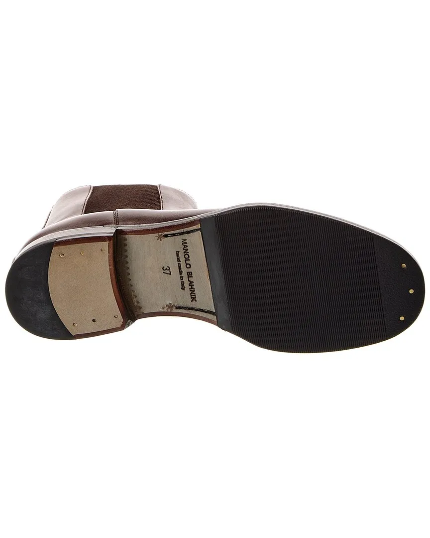 Manolo Blahnik Chelsa 25 Leather Boot Shoes_Manolo-Blahnik