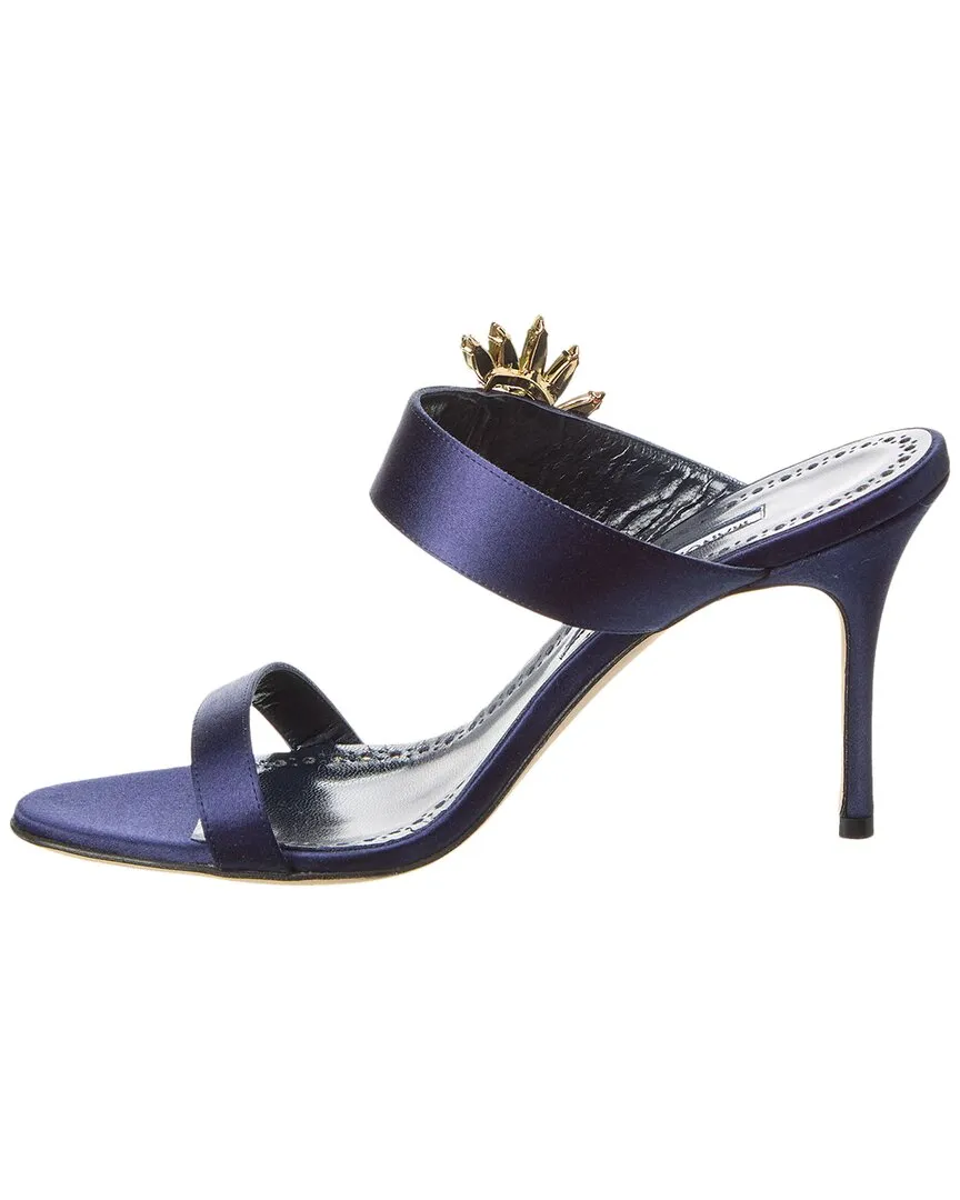 Manolo Blahnik Chivela 90 Satin Sandal Shoes_Manolo-Blahnik
