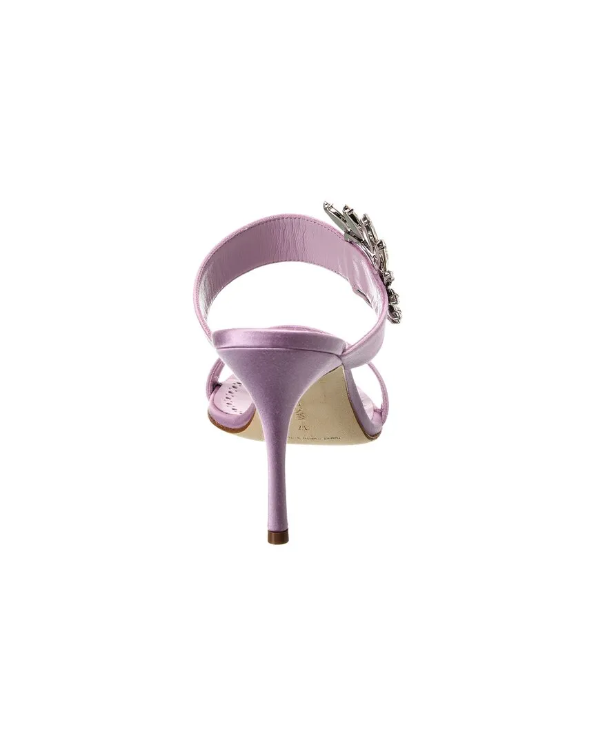 Manolo Blahnik Chivela 90 Satin Sandal Shoes_Manolo-Blahnik