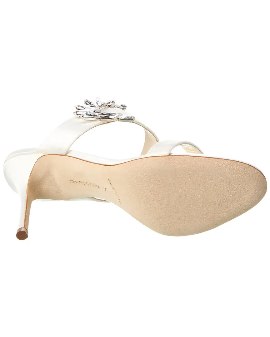 Manolo Blahnik Chivela 90 Satin Sandal Shoes_Manolo-Blahnik