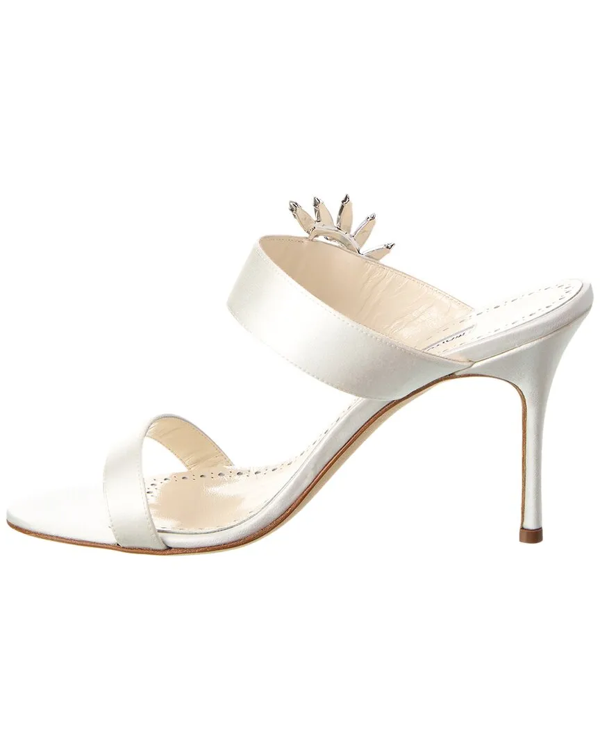 Manolo Blahnik Chivela 90 Satin Sandal Shoes_Manolo-Blahnik