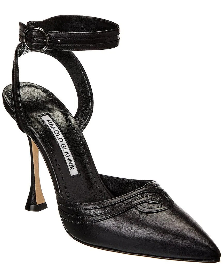 Manolo Blahnik Chonga 105 Leather Pump Shoes_Manolo-Blahnik
