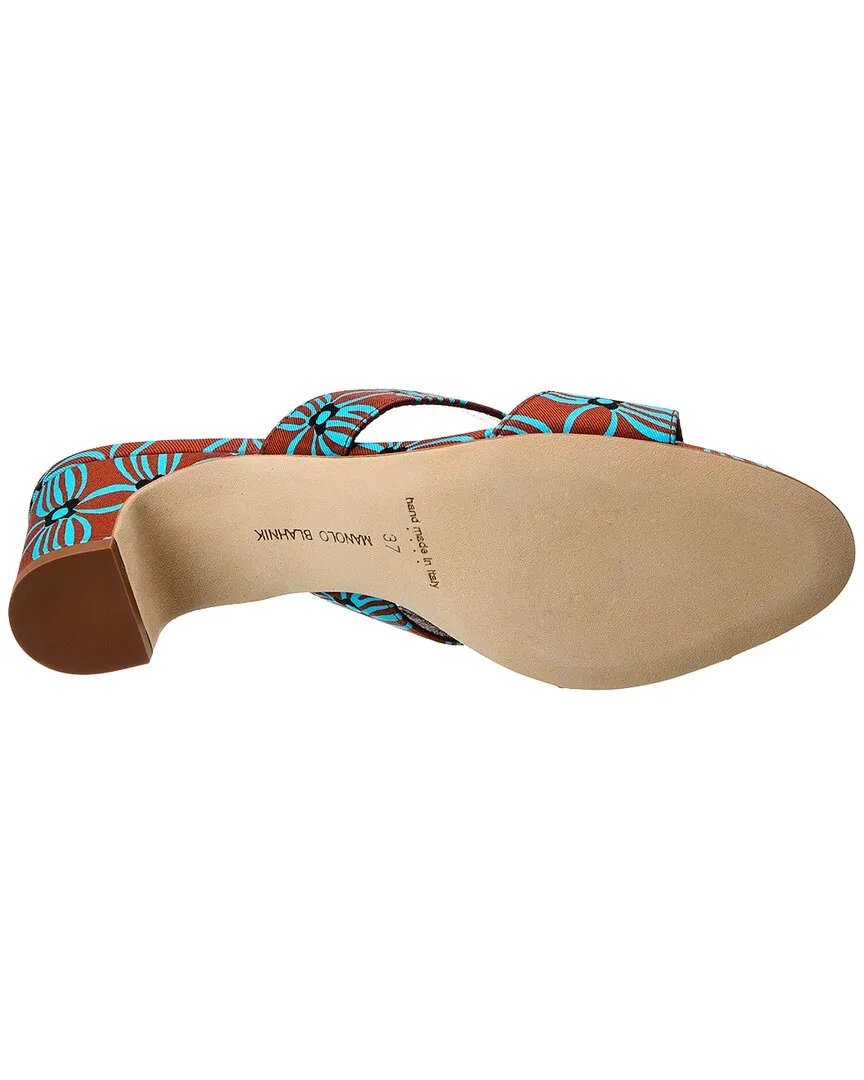 Manolo Blahnik Chus 50 Canvas Sandal Shoes_Manolo-Blahnik