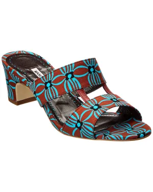 Manolo Blahnik Chus 50 Canvas Sandal Shoes_Manolo-Blahnik