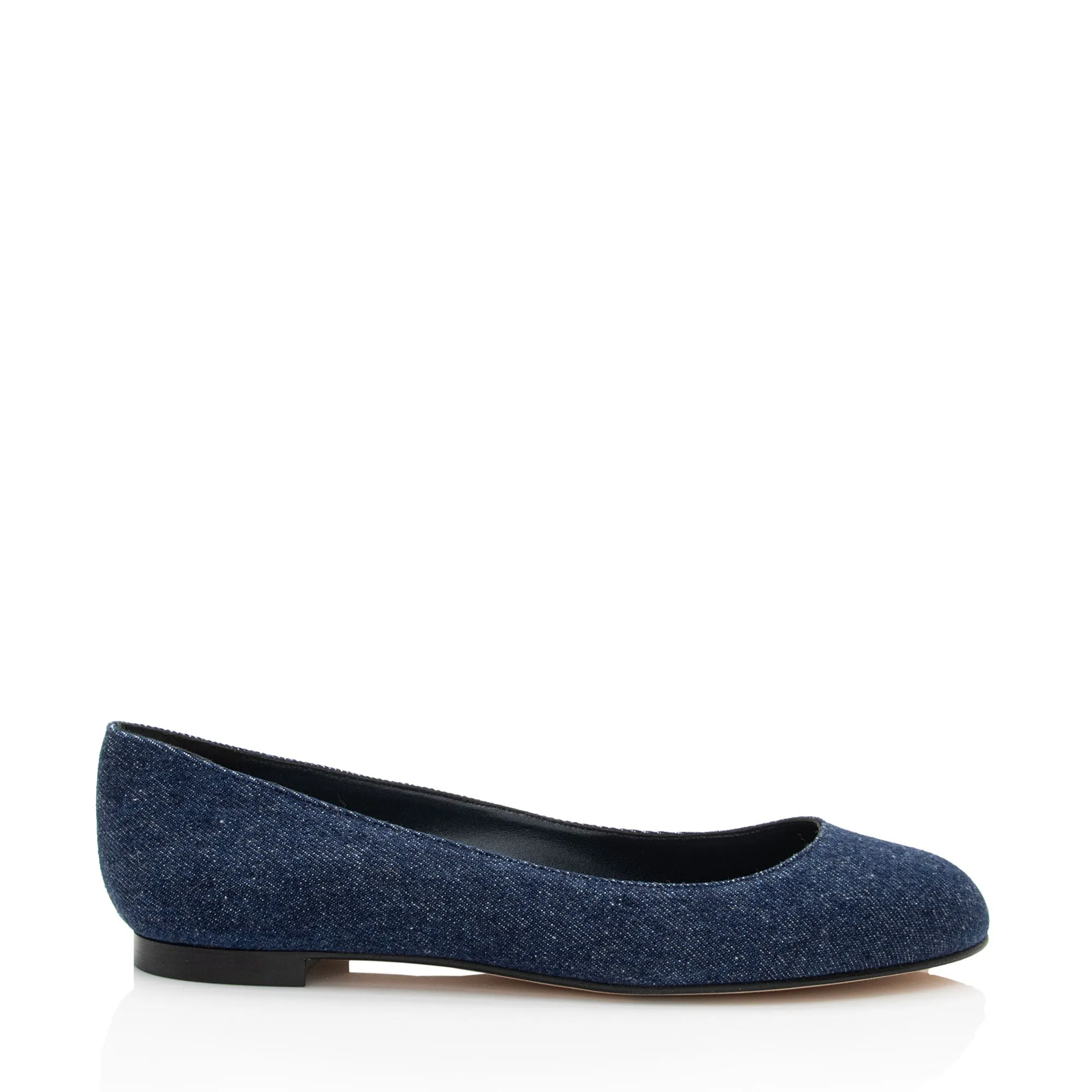 Manolo Blahnik Denim Flats Shoes_Manolo-Blahnik