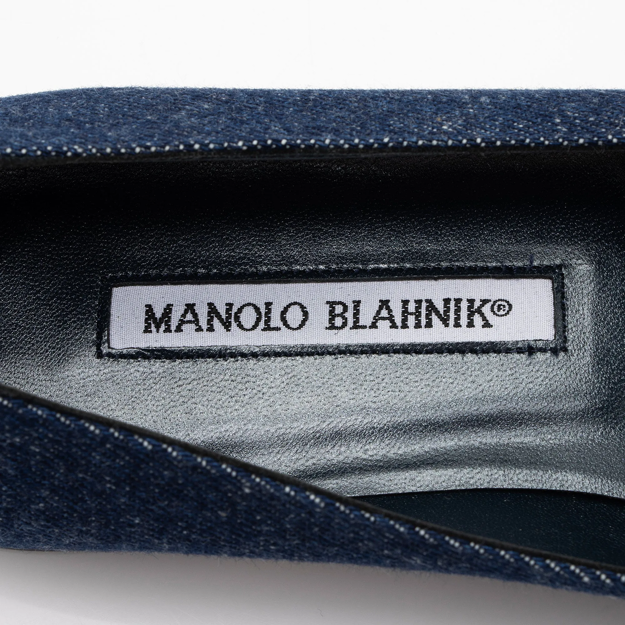 Manolo Blahnik Denim Flats Shoes_Manolo-Blahnik
