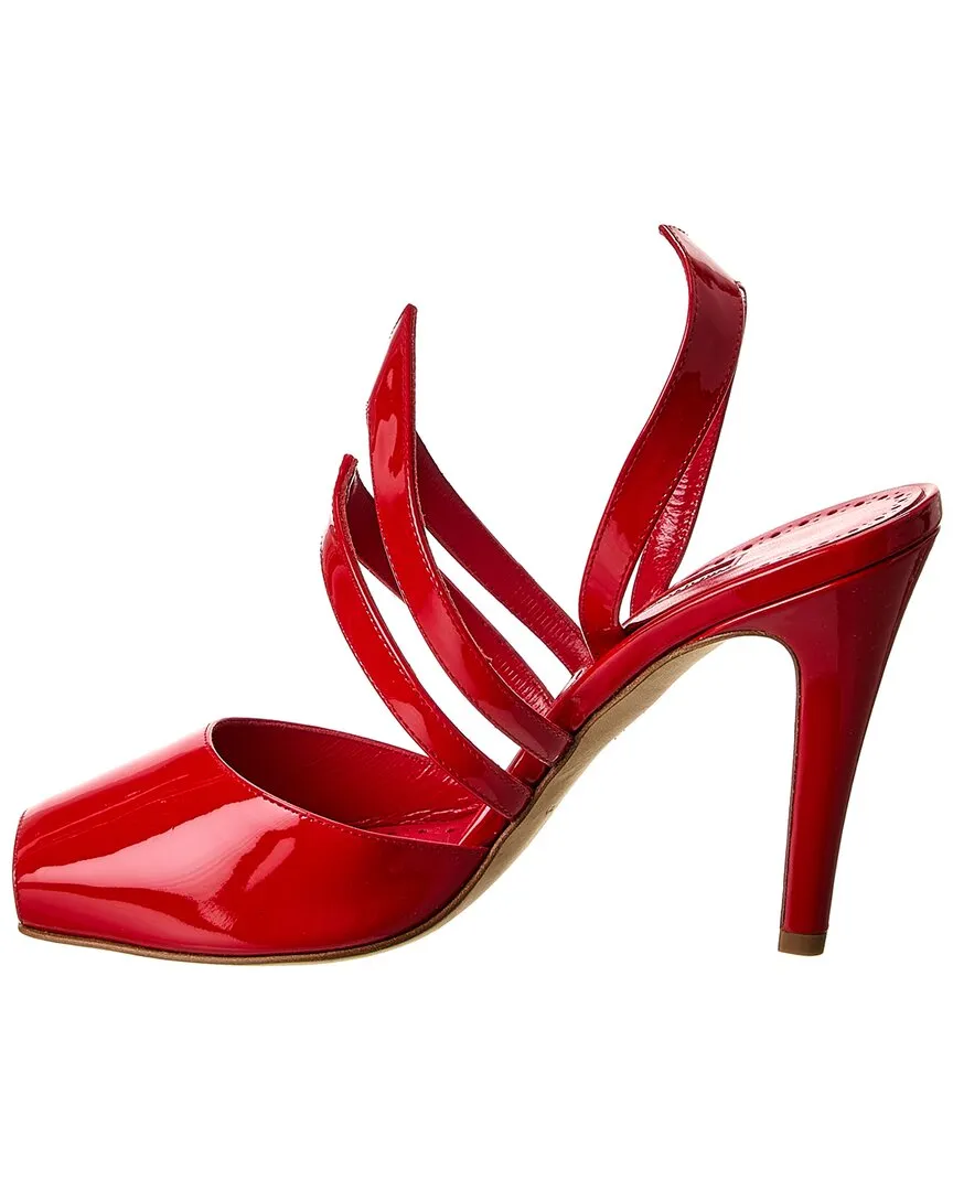 Manolo Blahnik Develi 105 Patent Slingback Sandal Shoes_Manolo-Blahnik