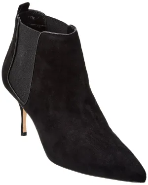 Manolo Blahnik Dildi 70 Suede Bootie Shoes_Manolo-Blahnik