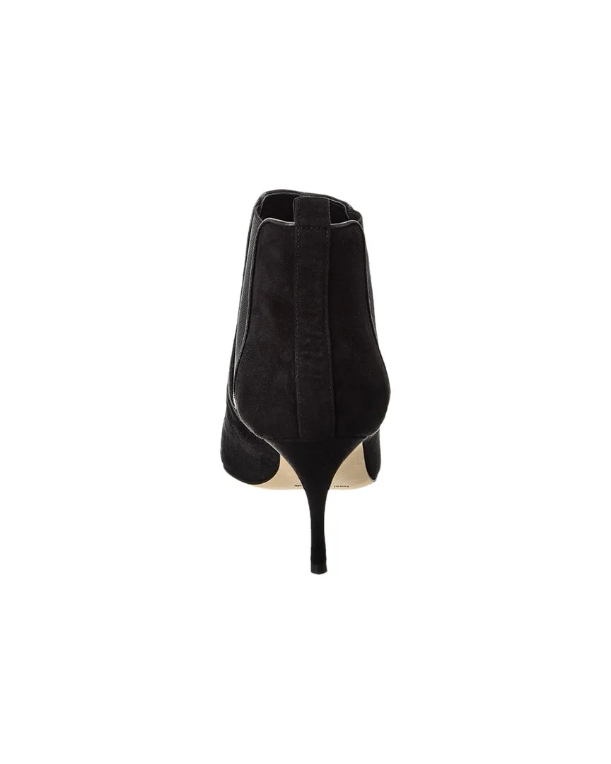 Manolo Blahnik Dildi 70 Suede Bootie Shoes_Manolo-Blahnik