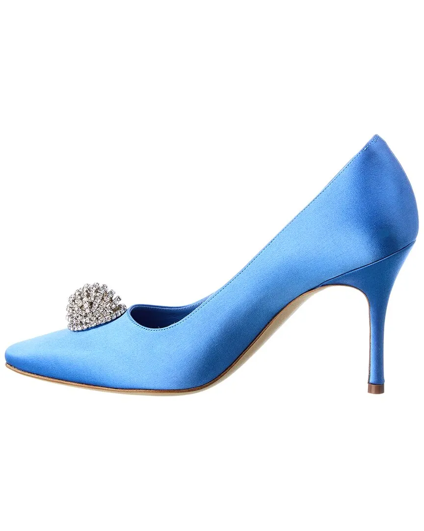 Manolo Blahnik Elbolita 90 Satin Pump Shoes_Manolo-Blahnik