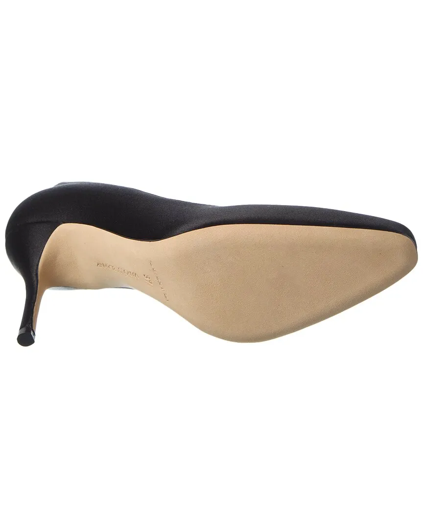 Manolo Blahnik Elbolita 90 Satin Pump Shoes_Manolo-Blahnik