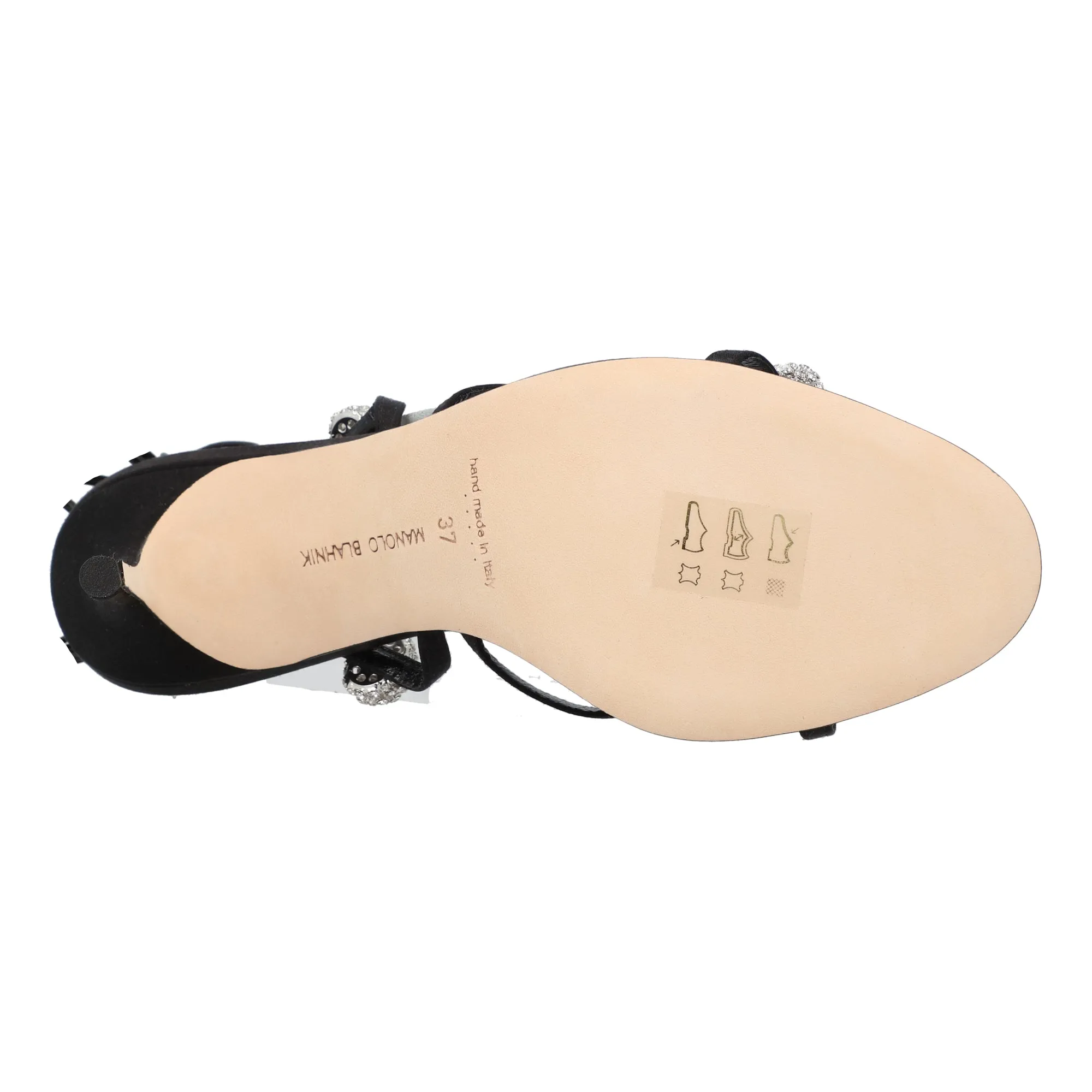 Manolo Blahnik Elsaka Sandal Black Shoes_Manolo-Blahnik