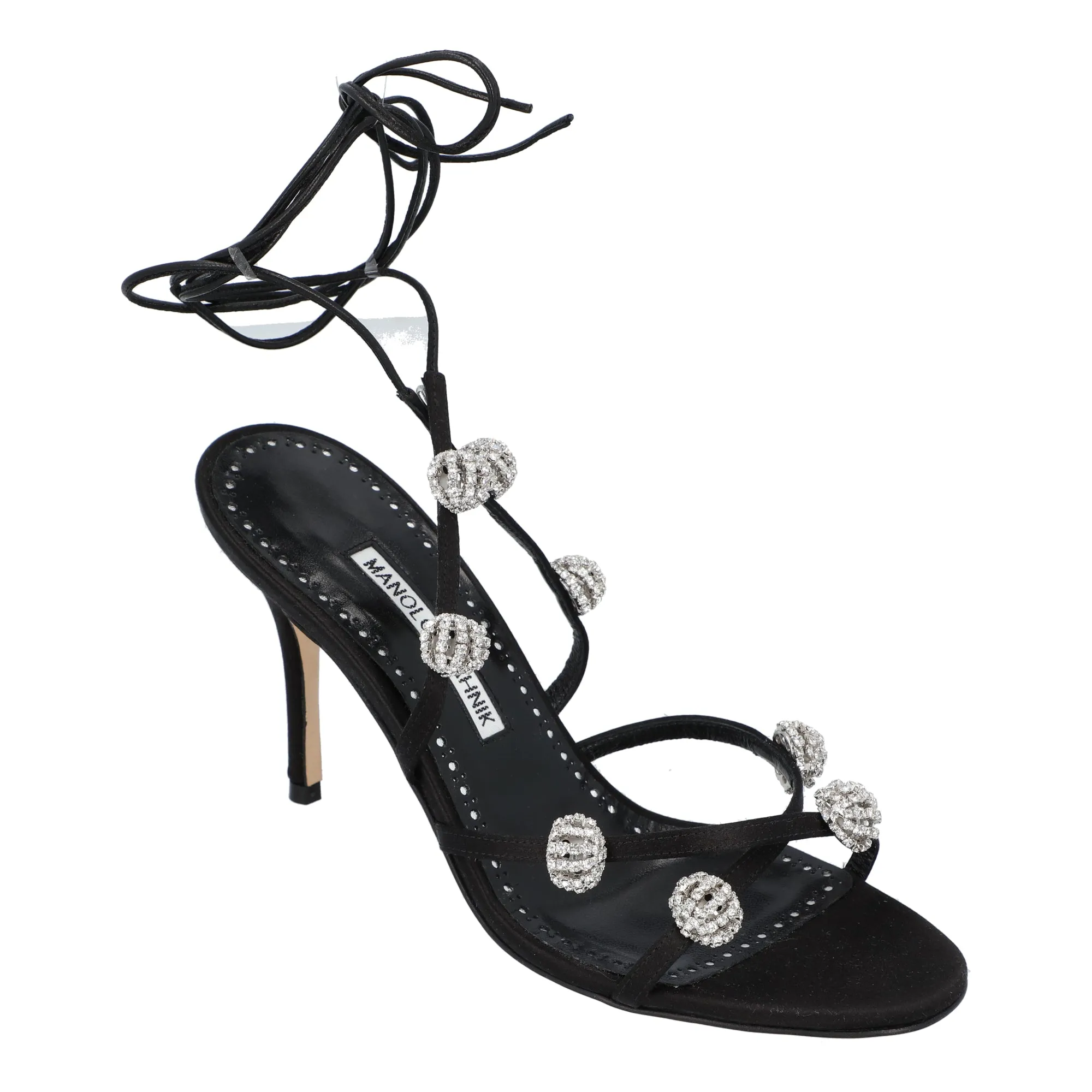 Manolo Blahnik Elsaka Sandal Black Shoes_Manolo-Blahnik