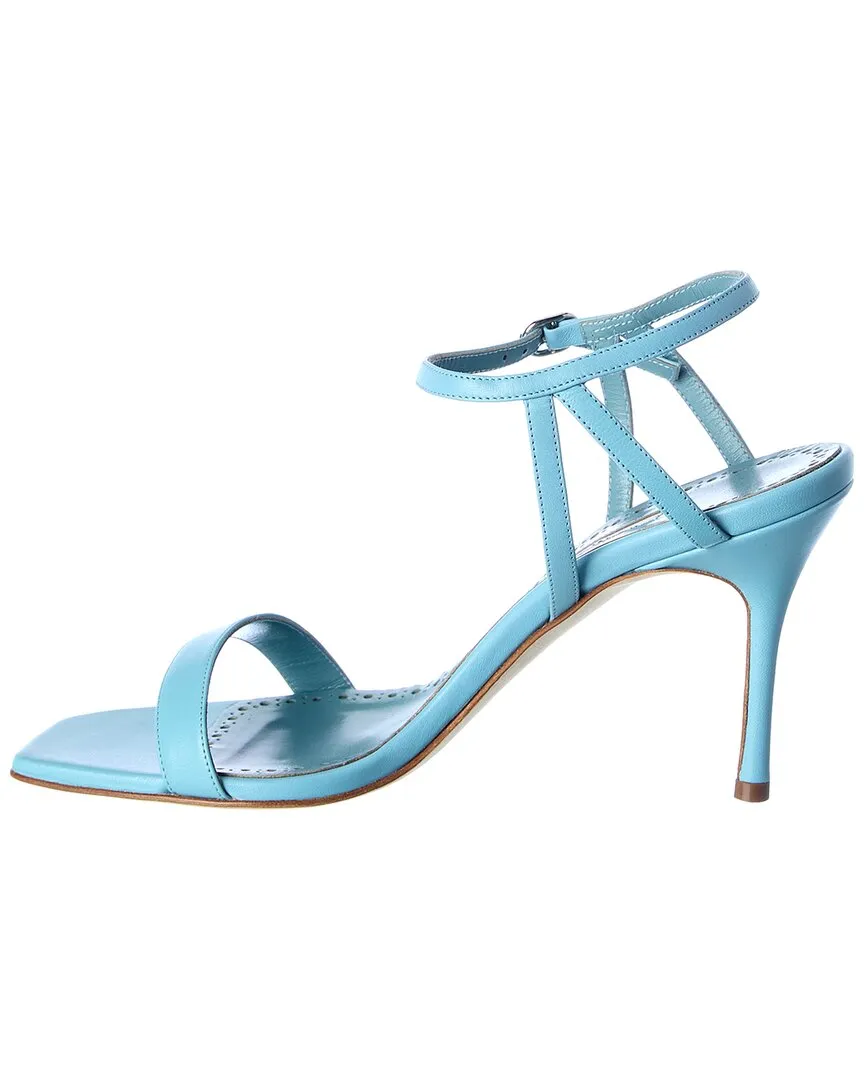 Manolo Blahnik Elvira 90 Leather Sandal Shoes_Manolo-Blahnik