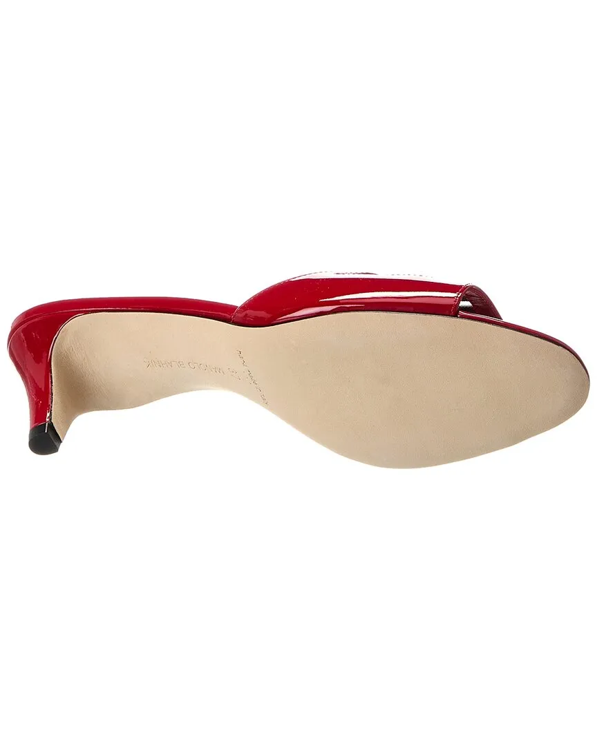 Manolo Blahnik Fifaso 50 Patent & Mesh Sandal Shoes_Manolo-Blahnik