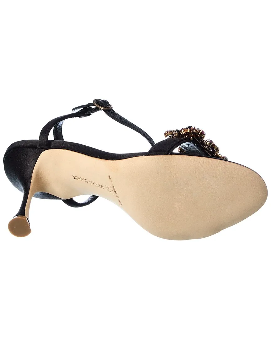 Manolo Blahnik Finah 90 Satin Sandal Shoes_Manolo-Blahnik