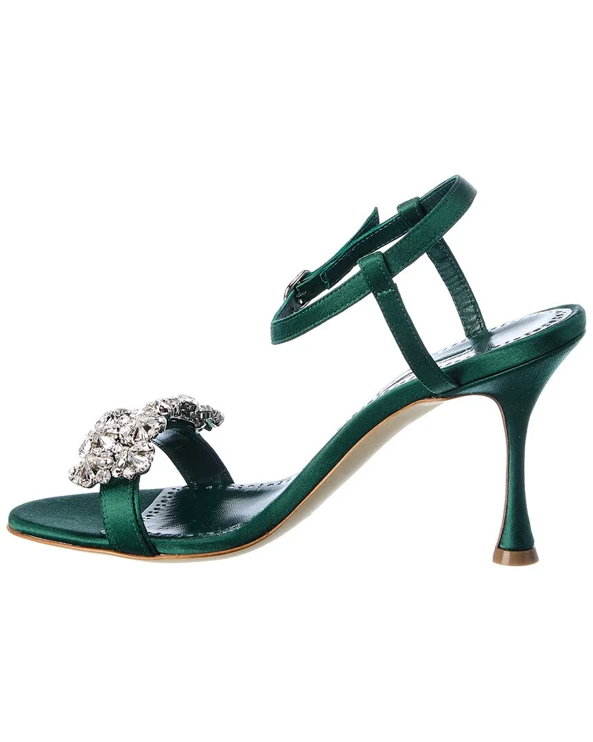 Manolo Blahnik Finah 90 Satin Sandal Shoes_Manolo-Blahnik