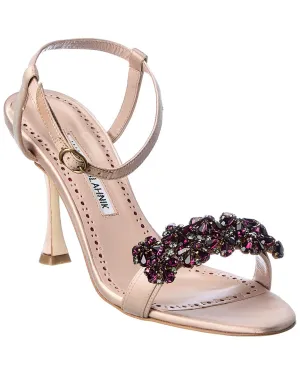 Manolo Blahnik Finah 90 Satin Sandal Shoes_Manolo-Blahnik