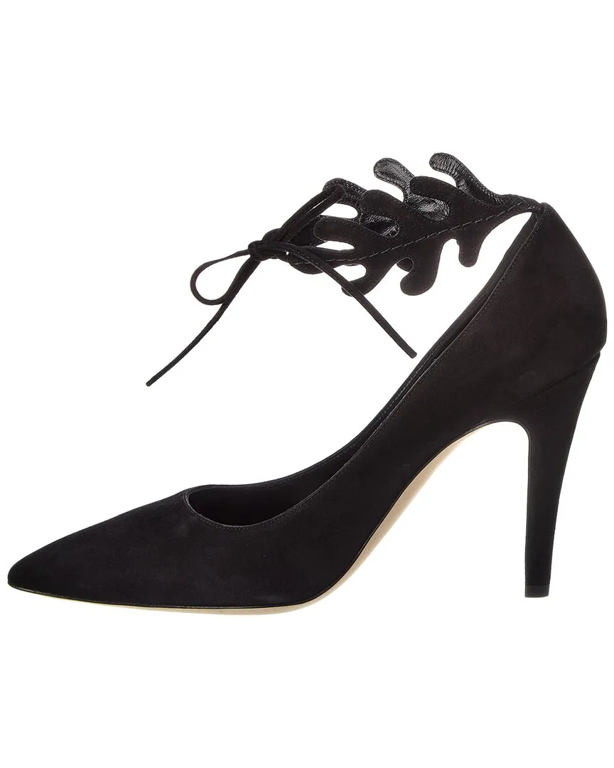 Manolo Blahnik Florettehi 105 Suede Pump Shoes_Manolo-Blahnik
