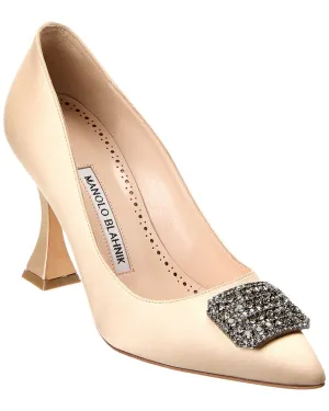 Manolo Blahnik Floritanuhi 90 Satin Pump Shoes_Manolo-Blahnik