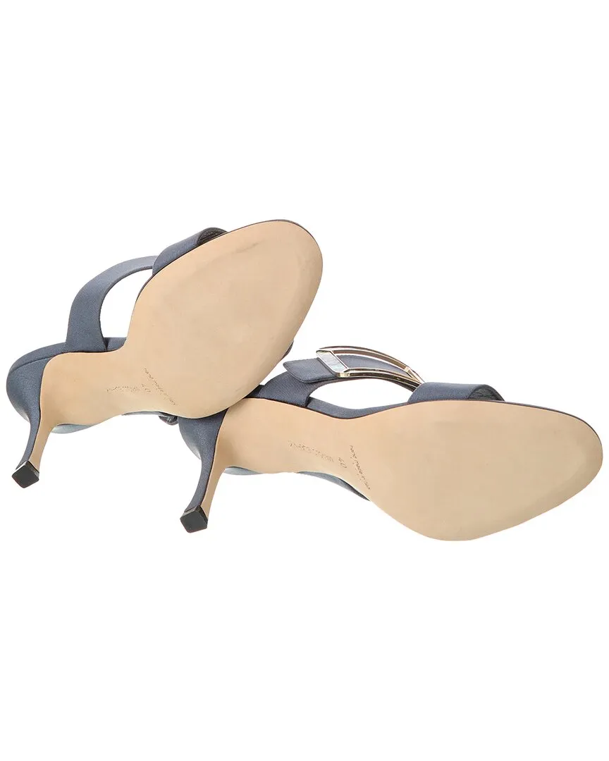 Manolo Blahnik Gable 90 Silk Sandal (Authentic Pre-Owned) Shoes_Manolo-Blahnik