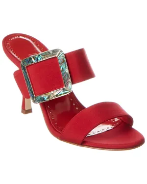 Manolo Blahnik Gable 90 Silk Sandal Shoes_Manolo-Blahnik