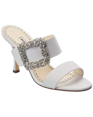 Manolo Blahnik Gable Jewel 90 Silk Sandal Shoes_Manolo-Blahnik
