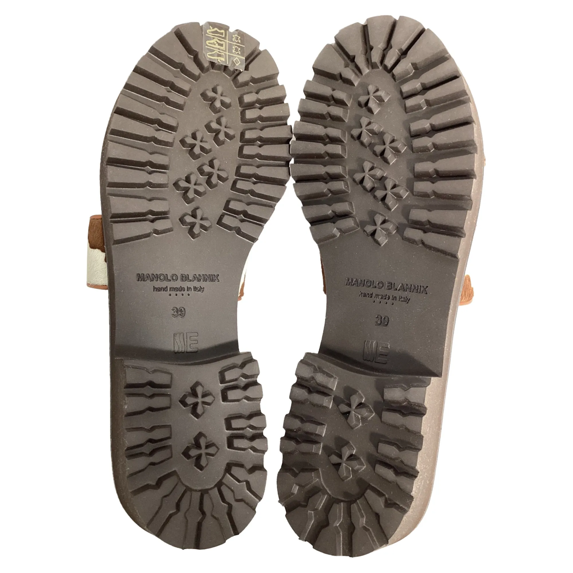 Manolo Blahnik Gadmu Cow Print Flat Sandals in Animal Print Ponyhair Shoes_Manolo-Blahnik