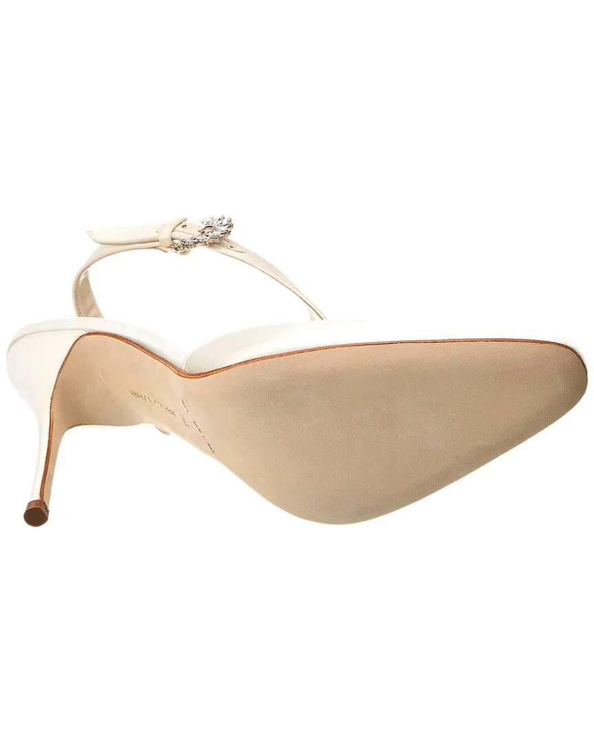 Manolo Blahnik Hafela 105 Satin Pump Shoes_Manolo-Blahnik