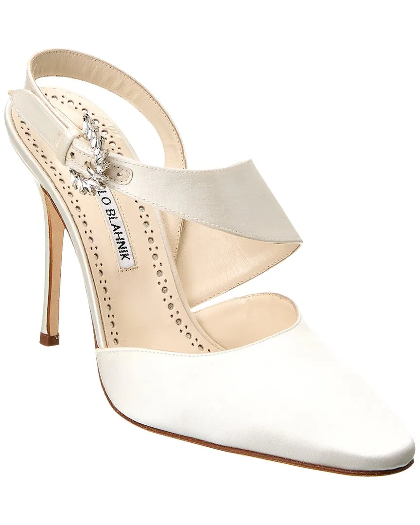 Manolo Blahnik Hafela 105 Satin Pump Shoes_Manolo-Blahnik