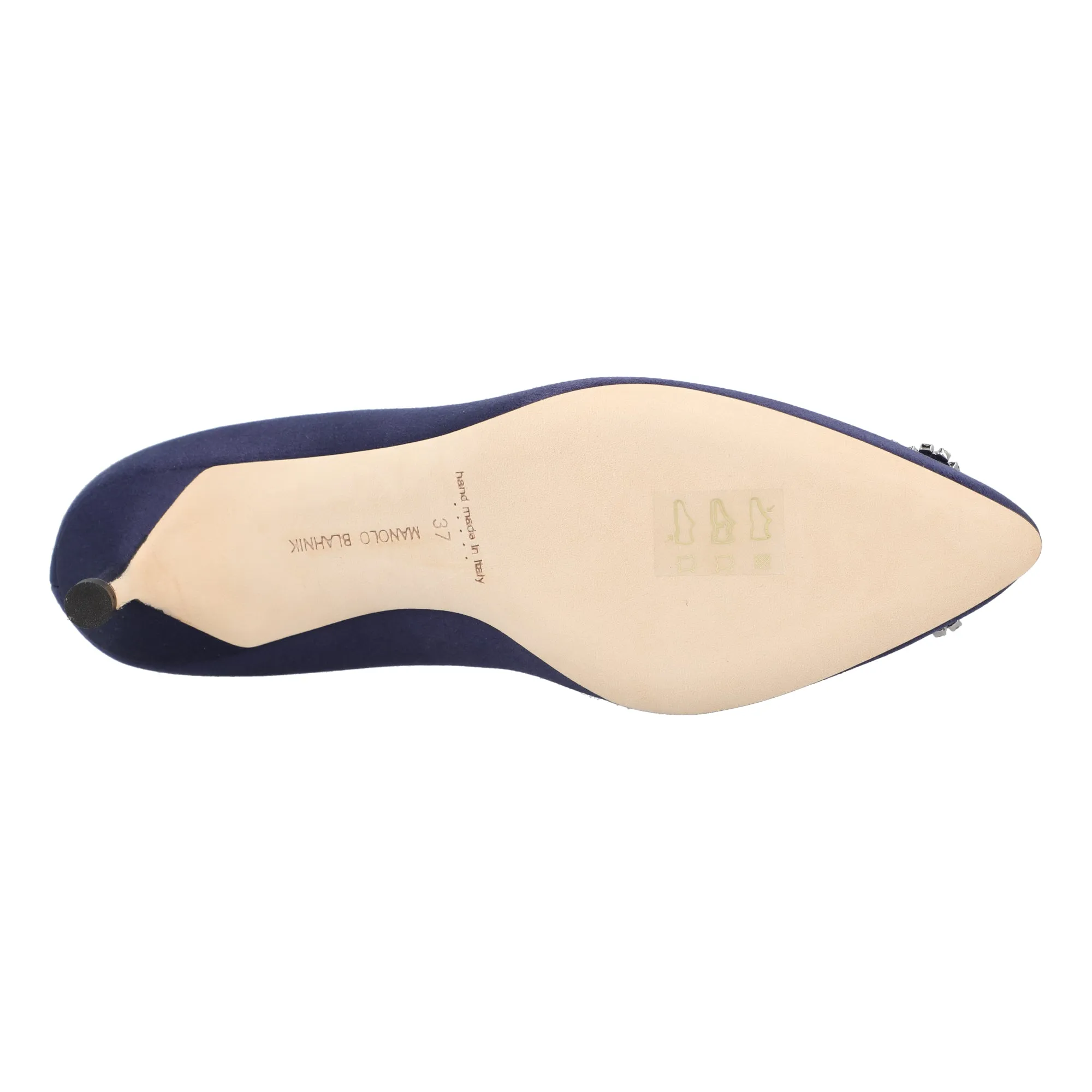 Manolo Blahnik Hangisi 050 Pump Blue Shoes_Manolo-Blahnik
