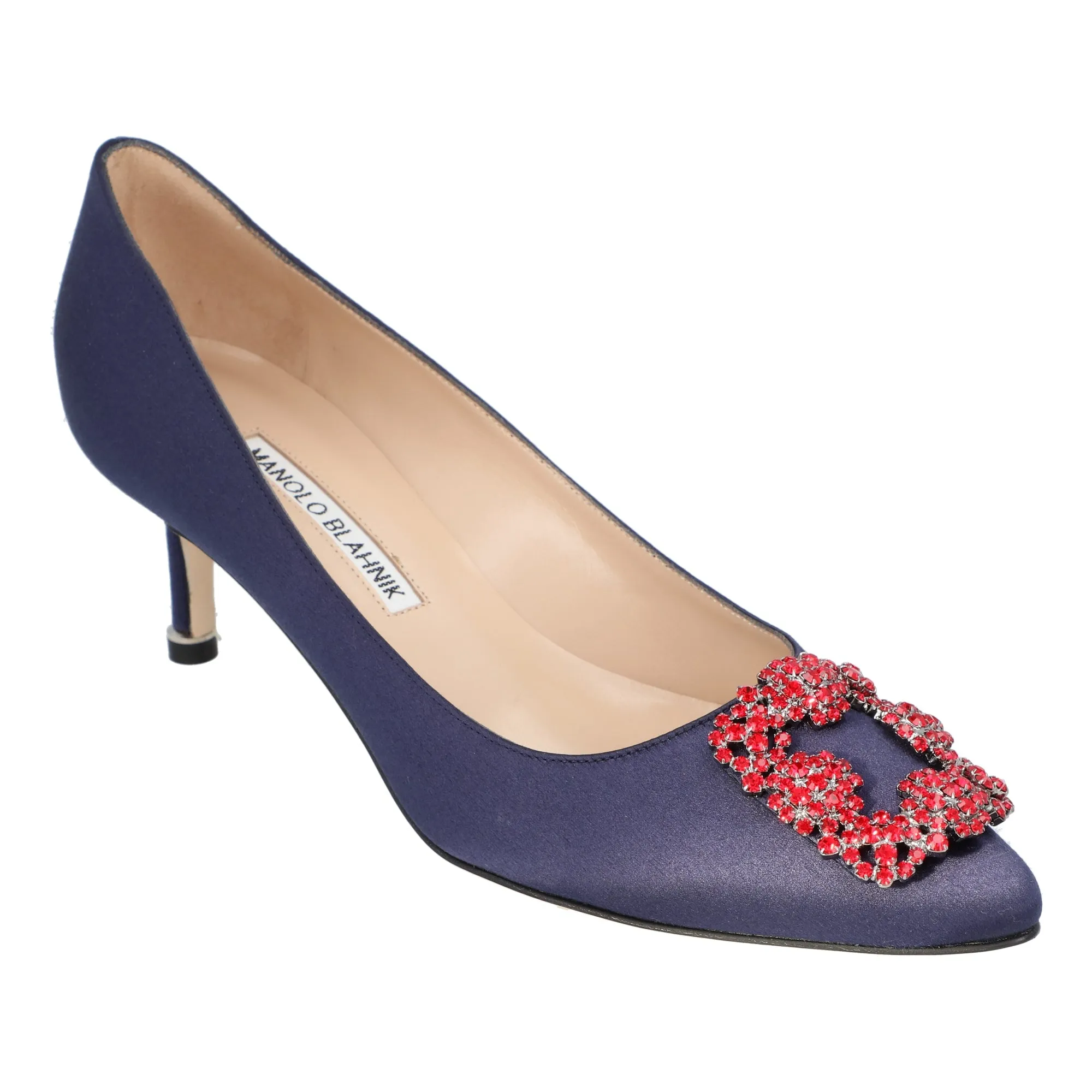 Manolo Blahnik Hangisi 050 Pump Blue Shoes_Manolo-Blahnik