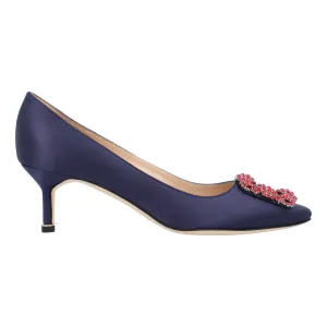 Manolo Blahnik Hangisi 050 Pump Blue Shoes_Manolo-Blahnik