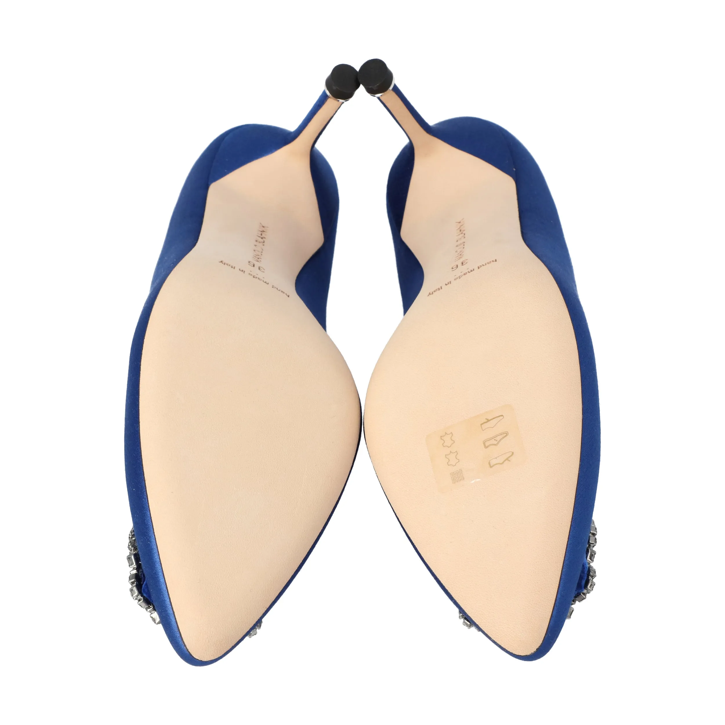 Manolo Blahnik Hangisi 070 Pump Blue Shoes_Manolo-Blahnik