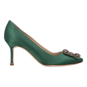Manolo Blahnik Hangisi 070 Pump Green Shoes_Manolo-Blahnik