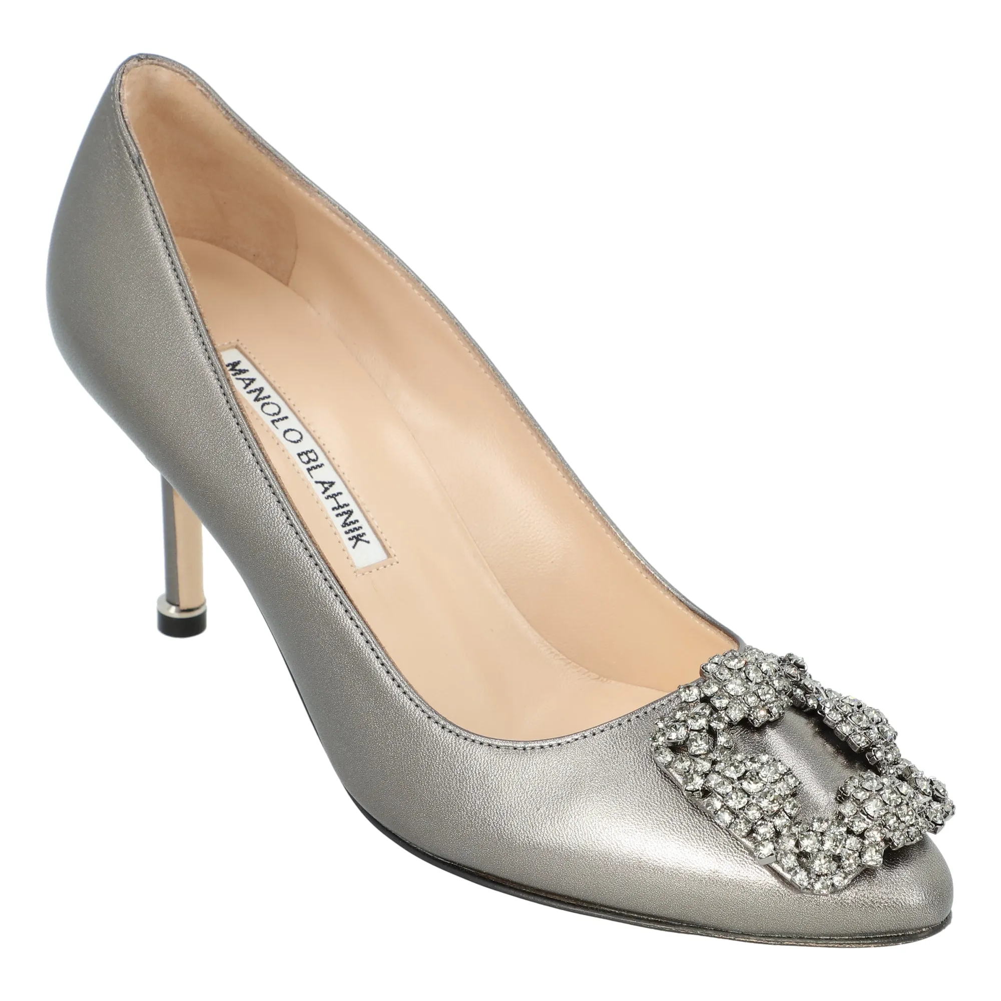 Manolo Blahnik Hangisi 070 Pump Grey Shoes_Manolo-Blahnik