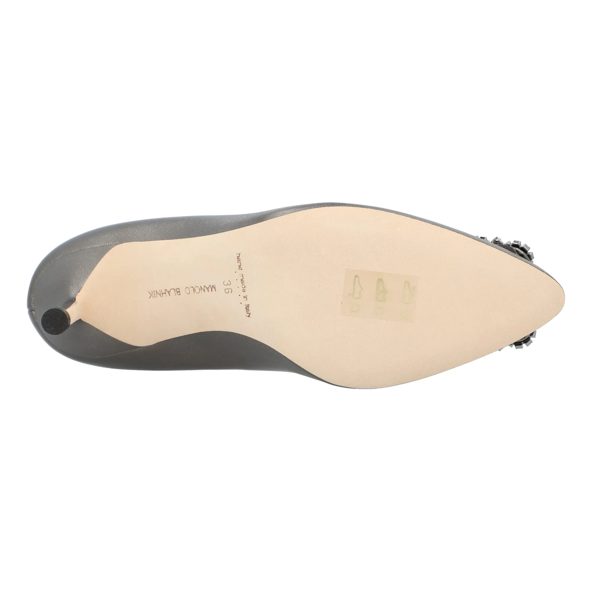 Manolo Blahnik Hangisi 070 Pump Grey Shoes_Manolo-Blahnik