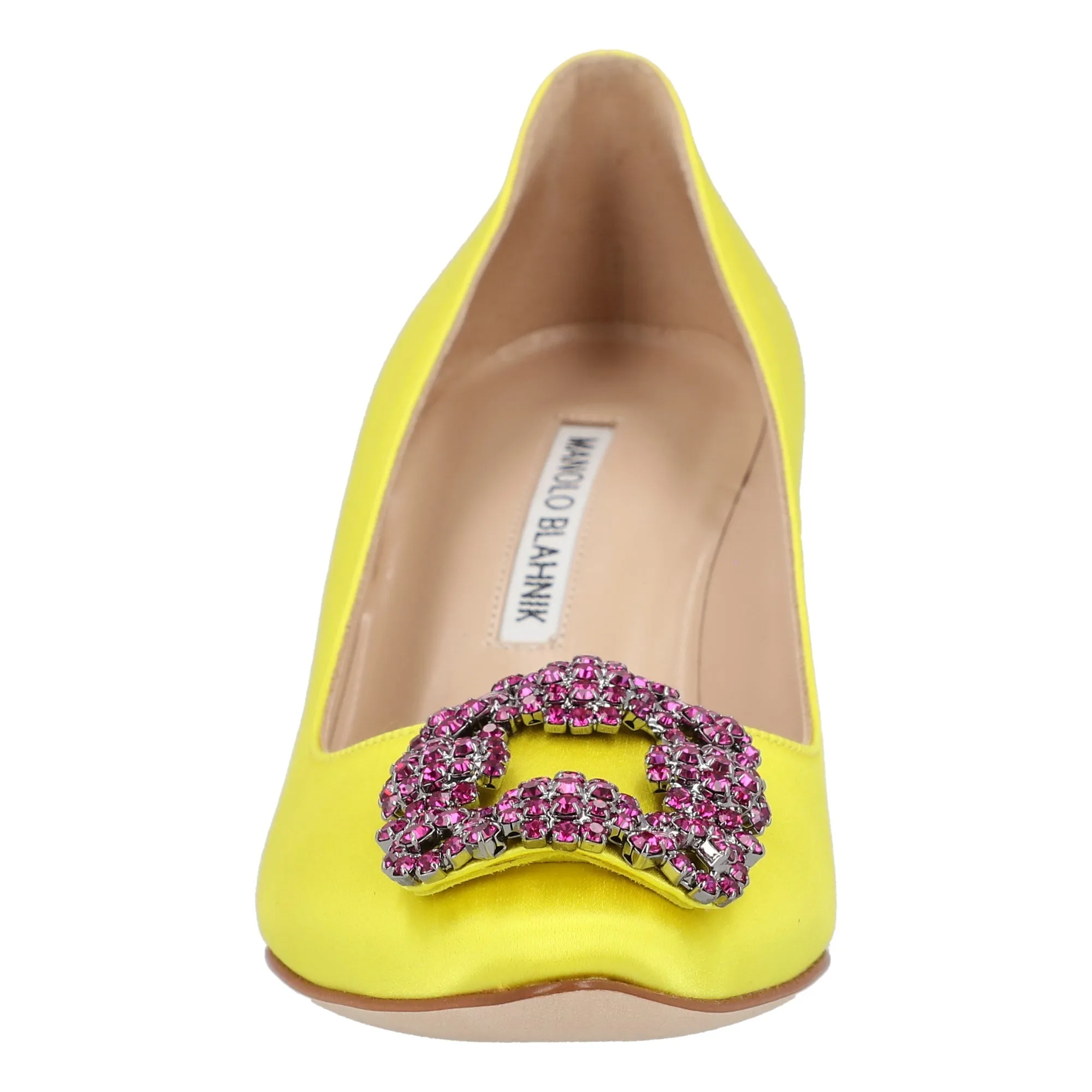Manolo Blahnik Hangisi 070 Pump Yellow Shoes_Manolo-Blahnik