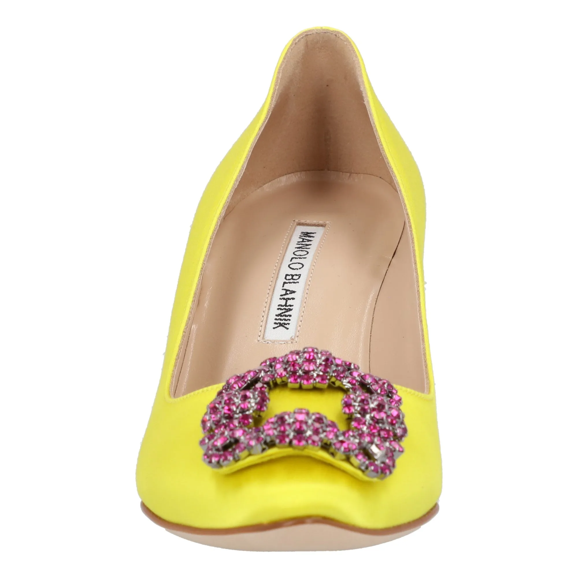 Manolo Blahnik Hangisi 070 Pump Yellow Shoes_Manolo-Blahnik