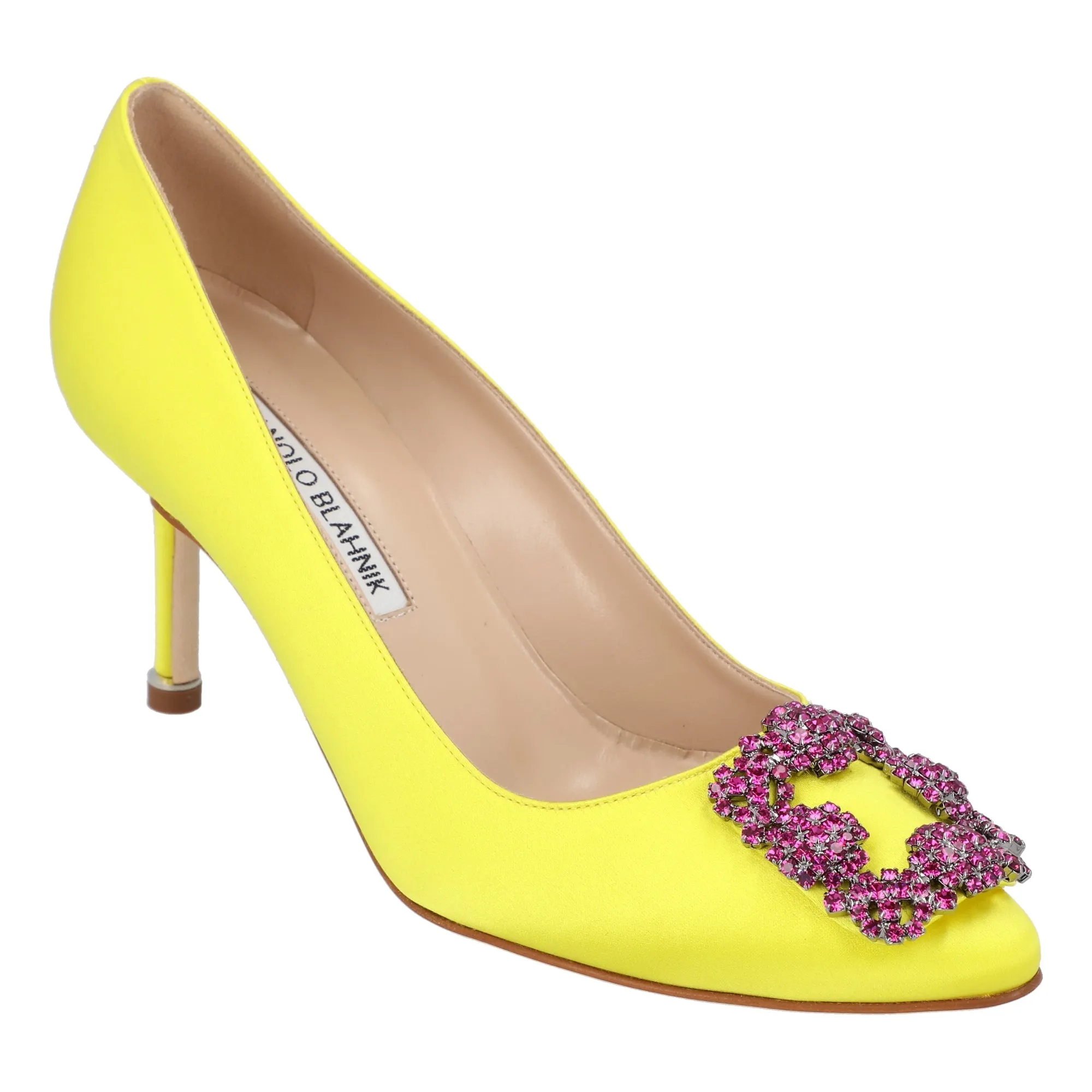 Manolo Blahnik Hangisi 070 Pump Yellow Shoes_Manolo-Blahnik