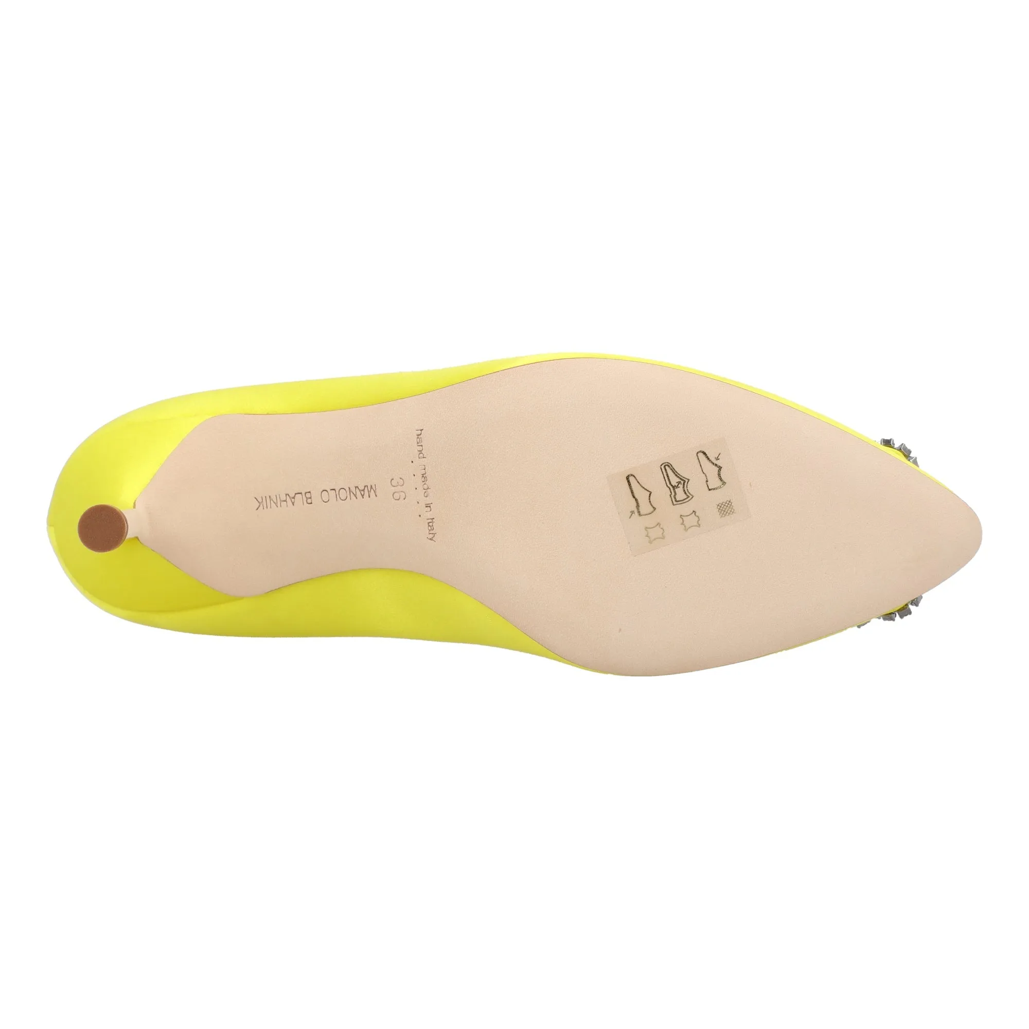 Manolo Blahnik Hangisi 070 Pump Yellow Shoes_Manolo-Blahnik