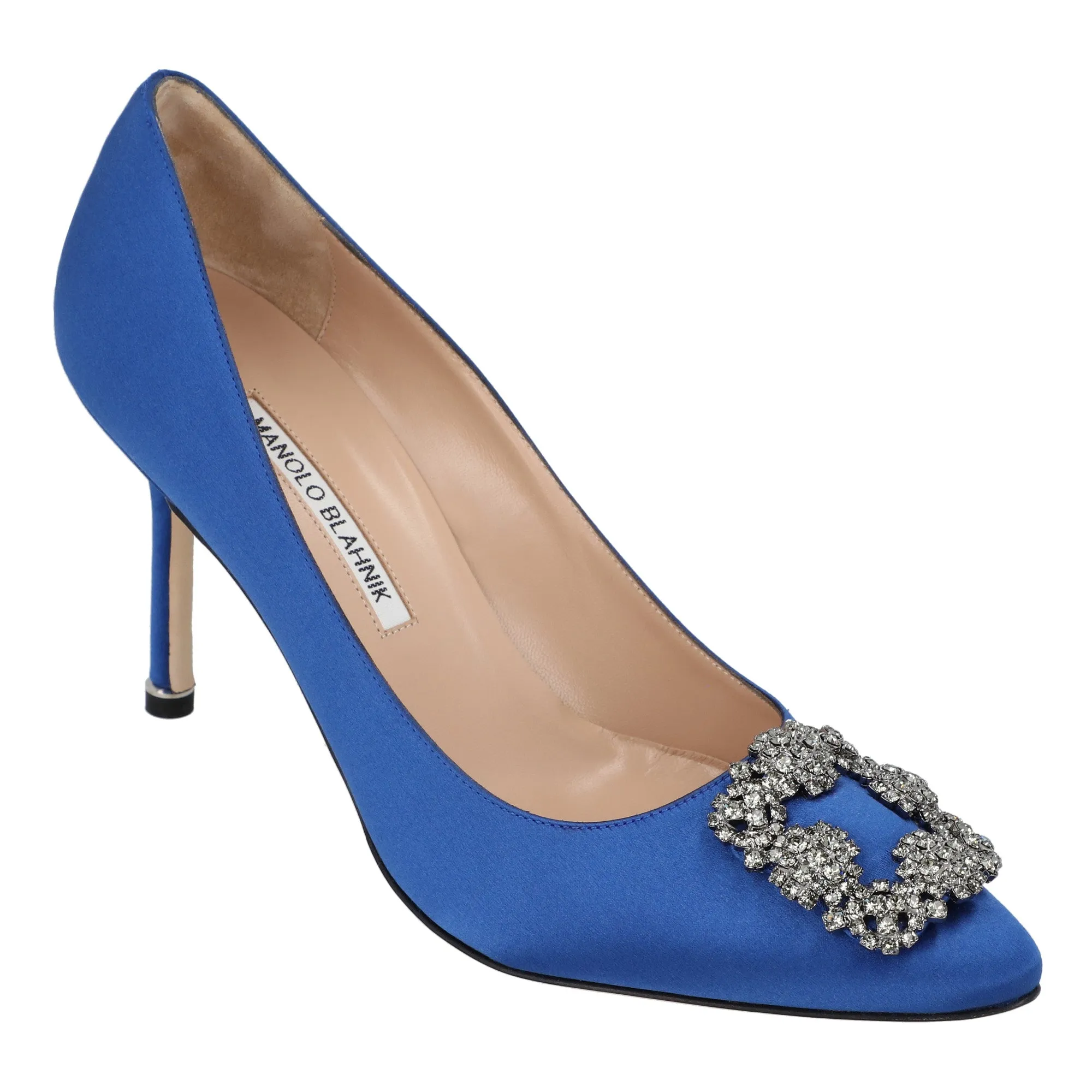 Manolo Blahnik Hangisi 090 Pumps Blue Shoes_Manolo-Blahnik