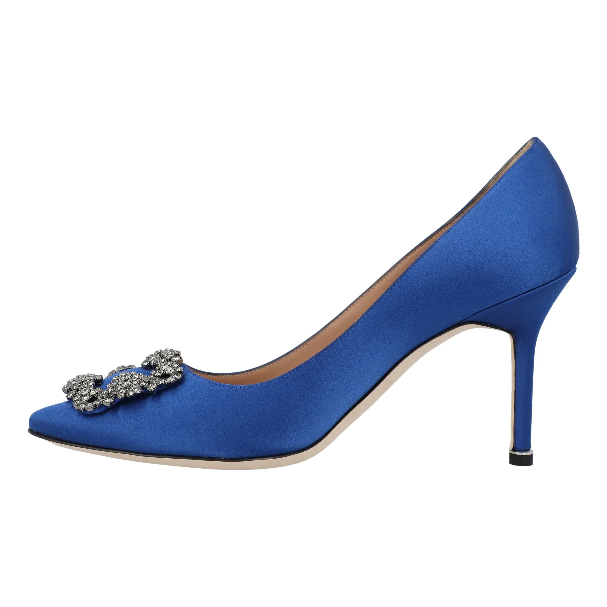 Manolo Blahnik Hangisi 090 Pumps Blue Shoes_Manolo-Blahnik
