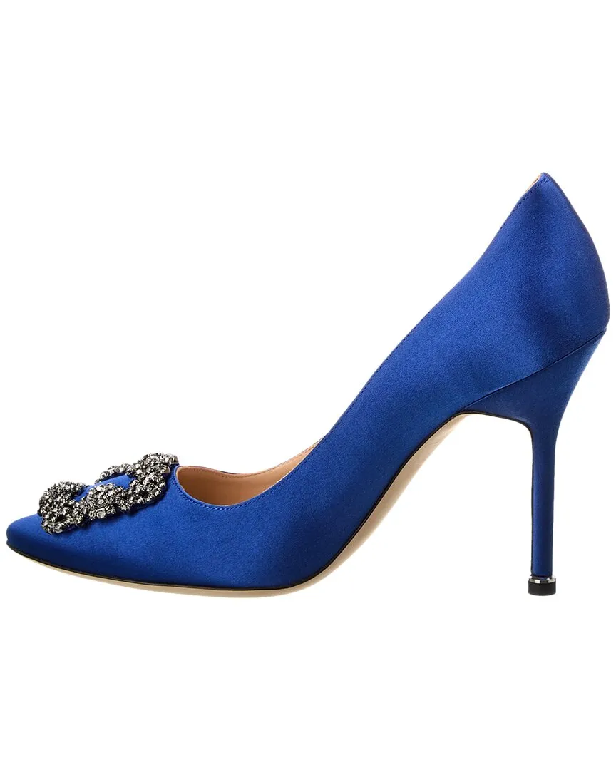 Manolo Blahnik Hangisi 100 Satin Pump Shoes_Manolo-Blahnik