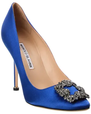 Manolo Blahnik Hangisi 100 Satin Pump Shoes_Manolo-Blahnik